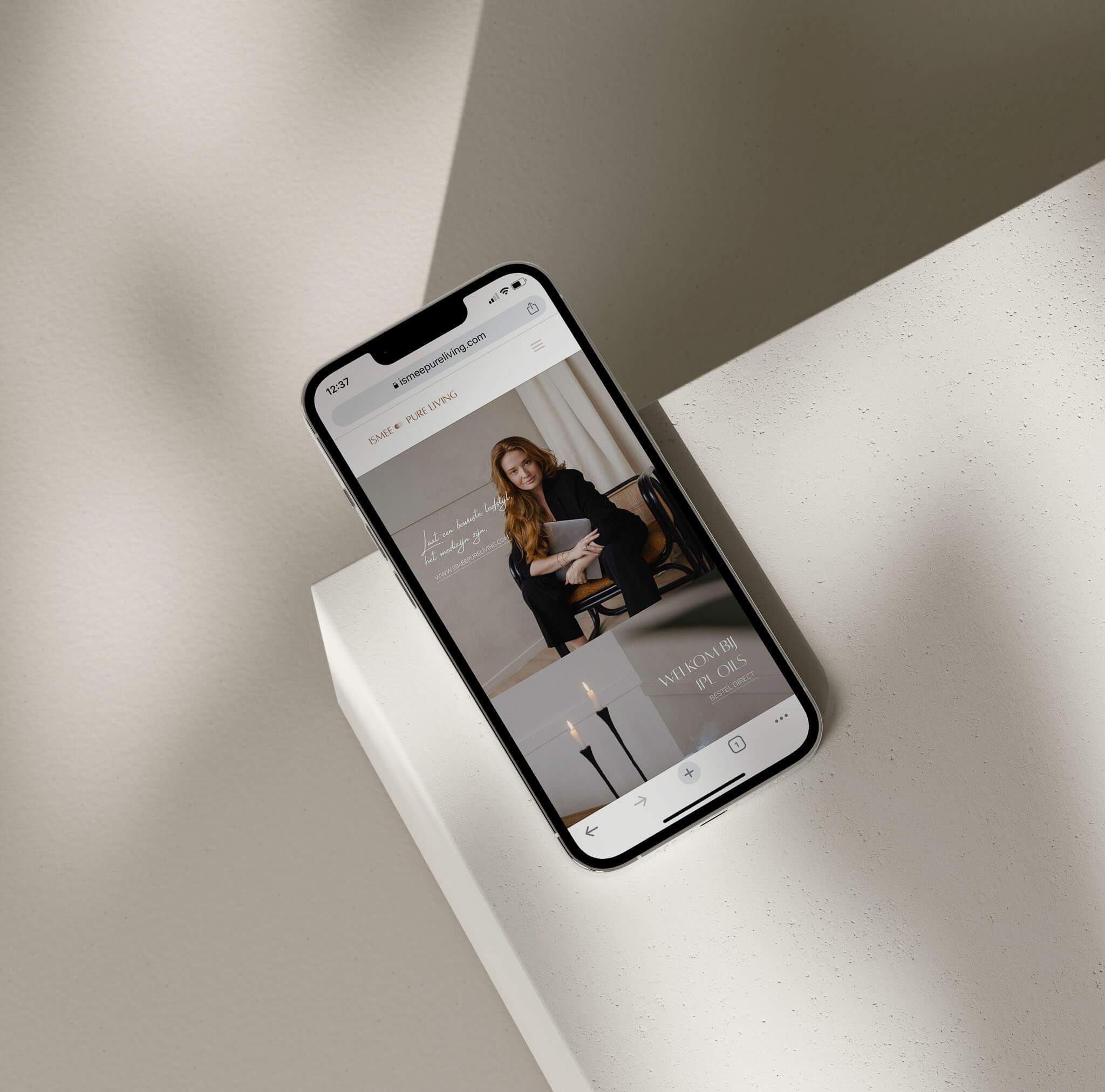 Webdesign Orthomoleculair therapeut IsmeePureLiving - Studio Deche